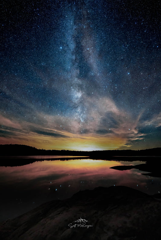 Mily Way Over Silent Lake